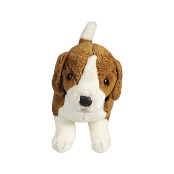 Vintage Douglas Beagle Plush Brown Black Standing Posable Legs Realistic Korea - Picture 11 of 11